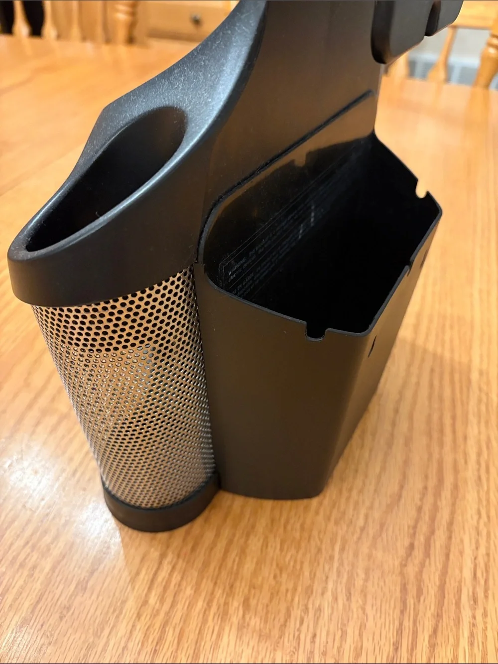 Polder Black & Silver Mesh Multi-Compartment Countertop Organizer